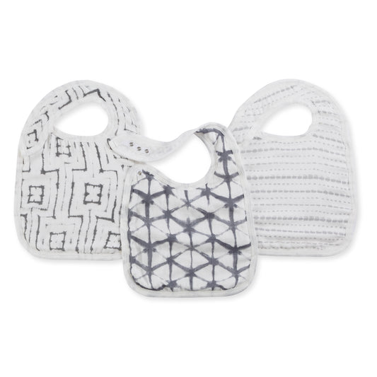 aden + anais pebble classic 3-pk snap bibs