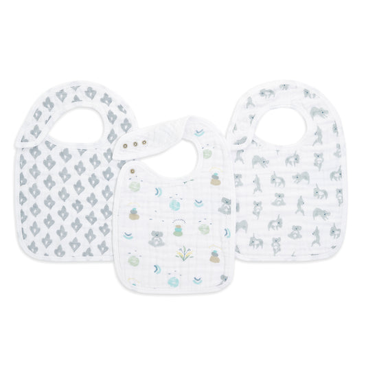 aden + anais now and zen classic 3-pk snap bibs