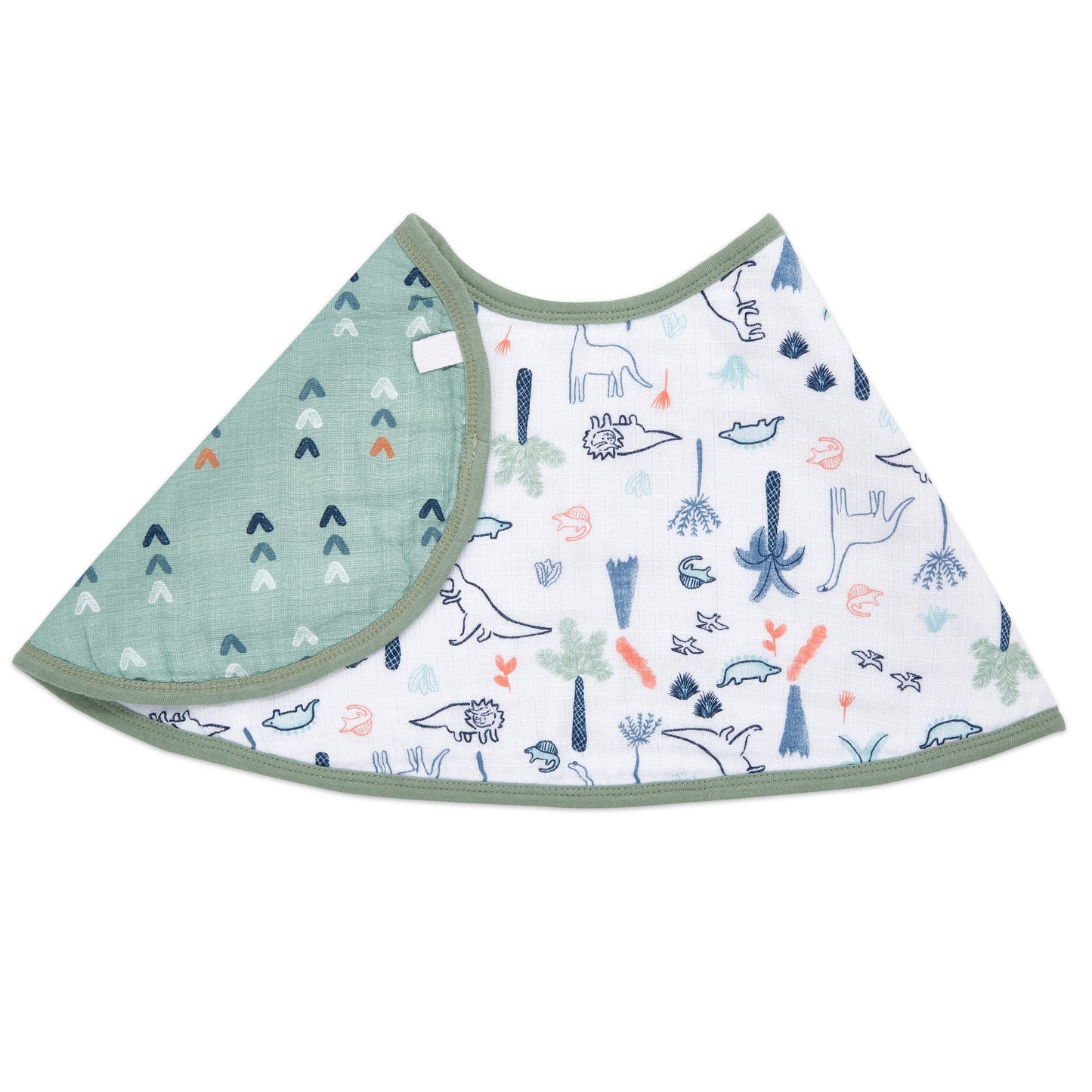 aden + anais dino time burpy bib single