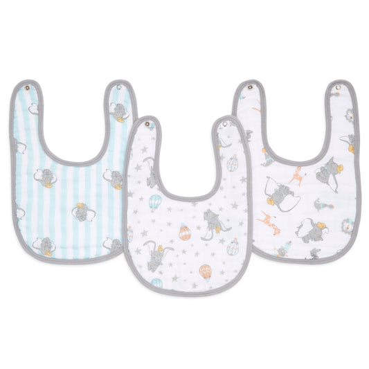 aden + anais Disney Dumbo new heights classic 3-pk snap bibs