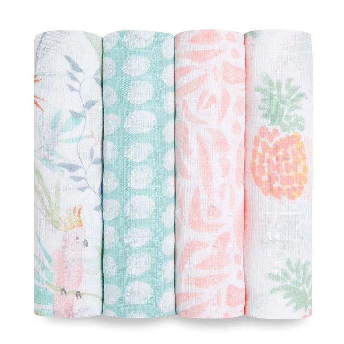 aden + anais tropicalia 4 pack classic swaddles