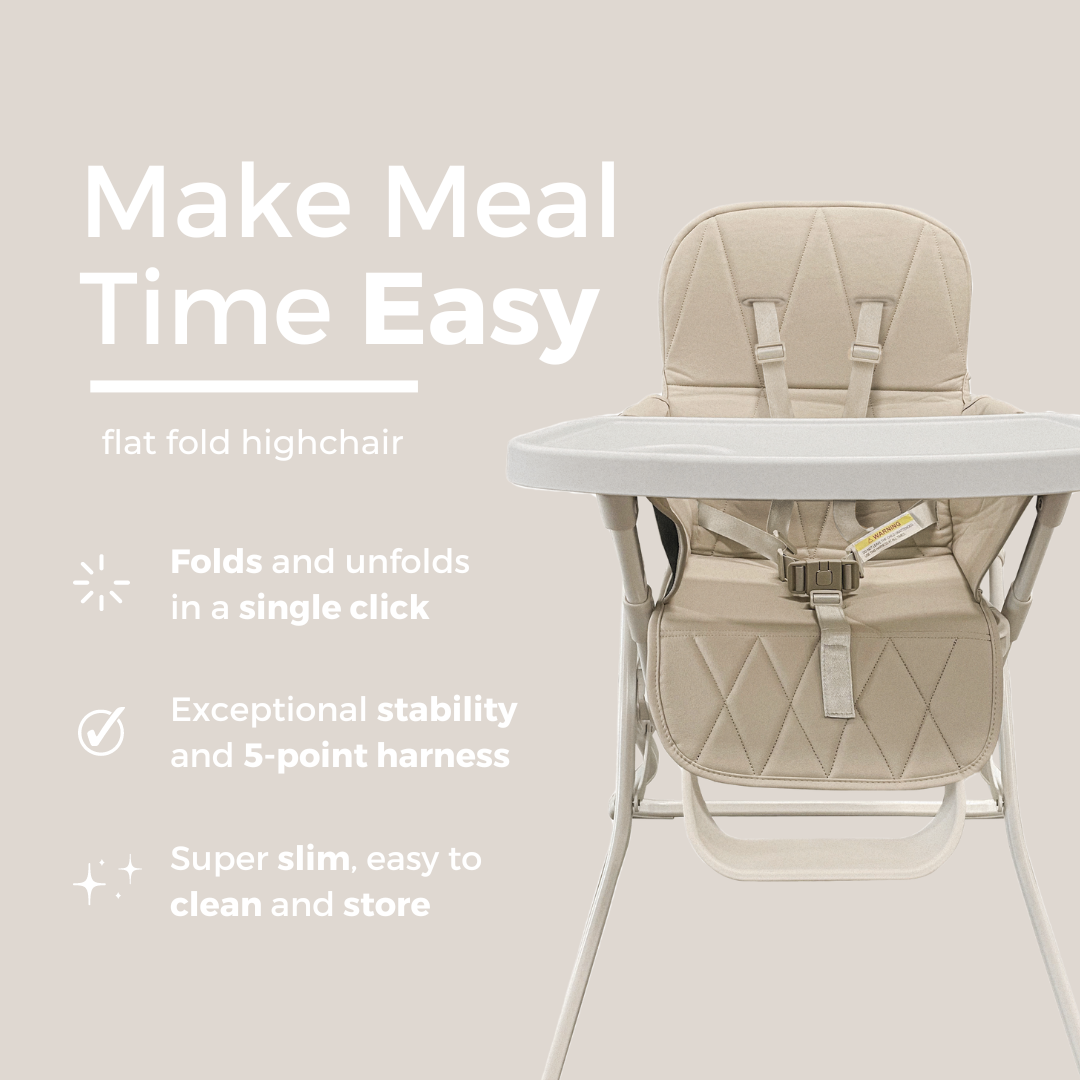 Super Slim Flat Fold High Chair