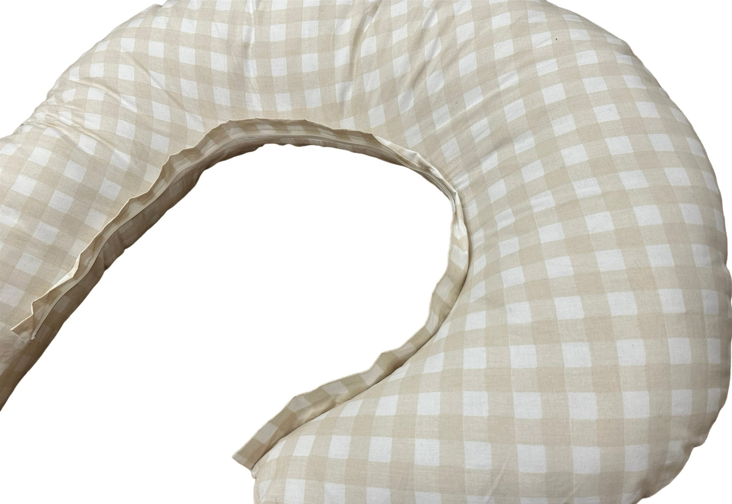 babystudio the ultimate body pillow - gingham beige