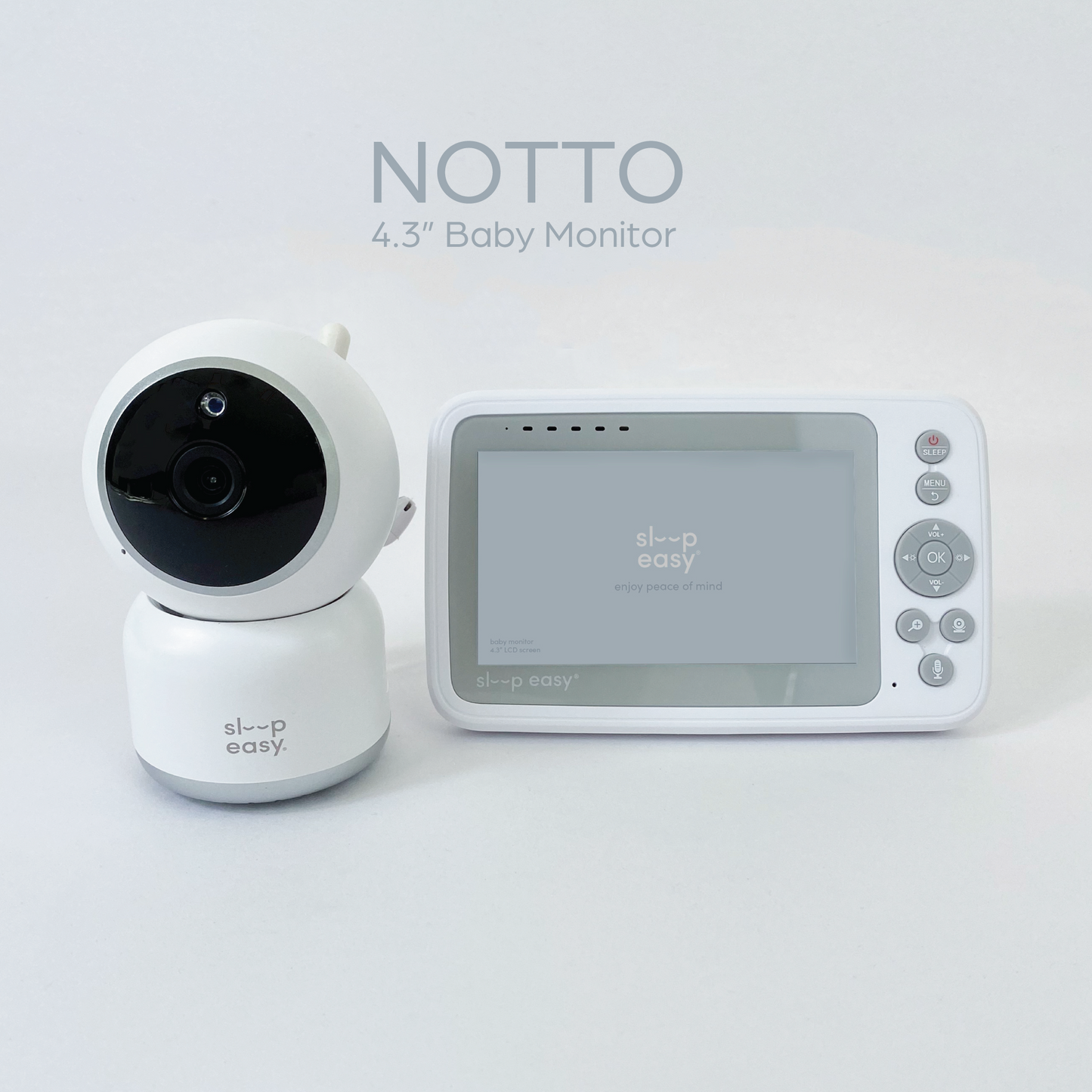 Notto - 4.3'/10.9cm Crystal Clear Baby Monitor