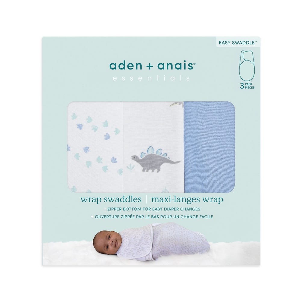 Essentials wrap swaddle 3pack - Dino Rama 4-6 months