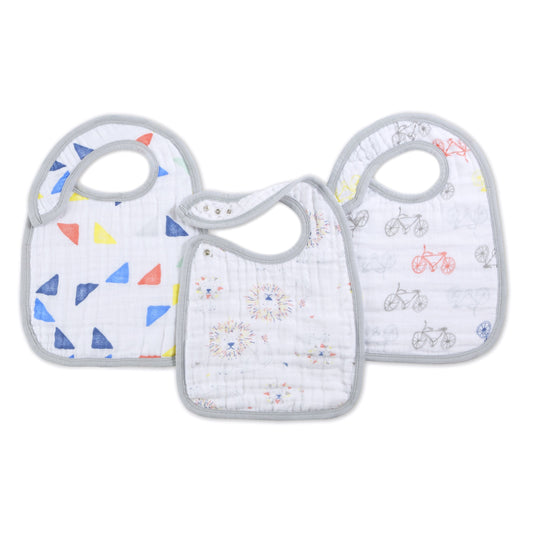 aden + anais leader of the pack 3-pack classic snap bibs